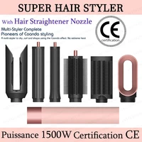 SenCiciMen Styler capillaire professionnel de salon, fer à boucler, brosse soufflante à air chaud, fer à boucler à baril, sèche-cheveux, pour cheveux bouclés et lisses 1