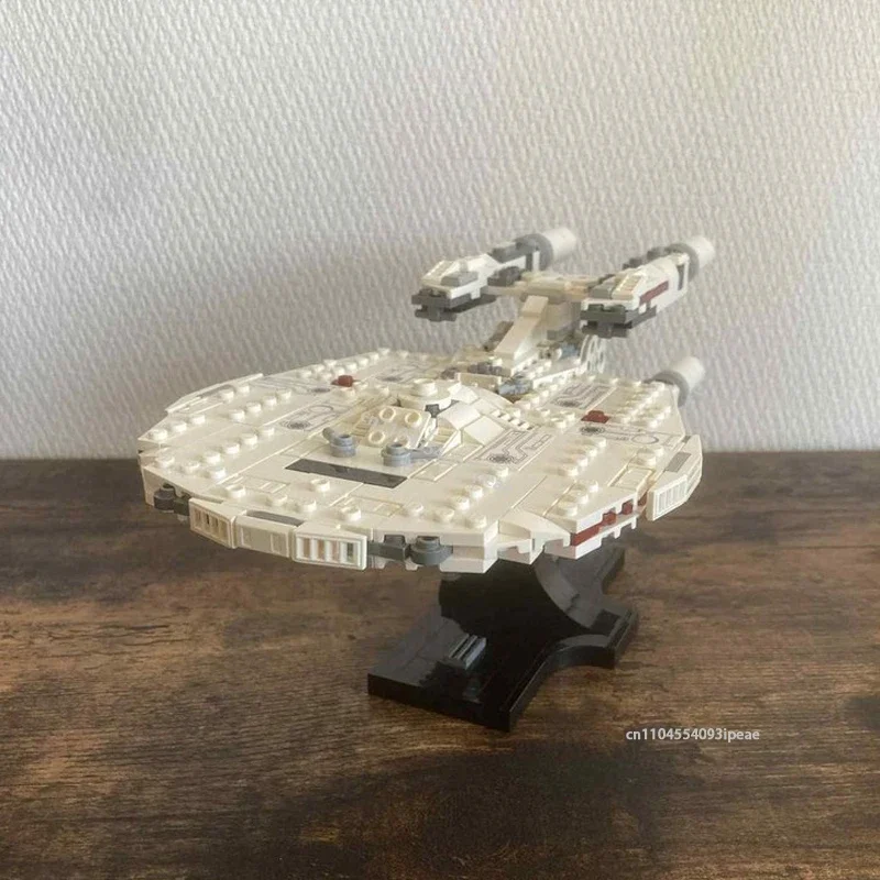 NEUE Space War USS Stargazer NCC-2893 SpaceShip Bausteine DIY Militär Schlacht Modell Benutzerdefinierte Puzzles Bildung Spielzeug Kinder Geschenk