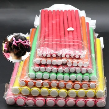 10 Pcs/Set Hair Curing Rod Magic Air Hair Roller Curling Sticks Soft Hair Curler Foam Twist Flexi Rods Hairs DIY Styling Tools 1