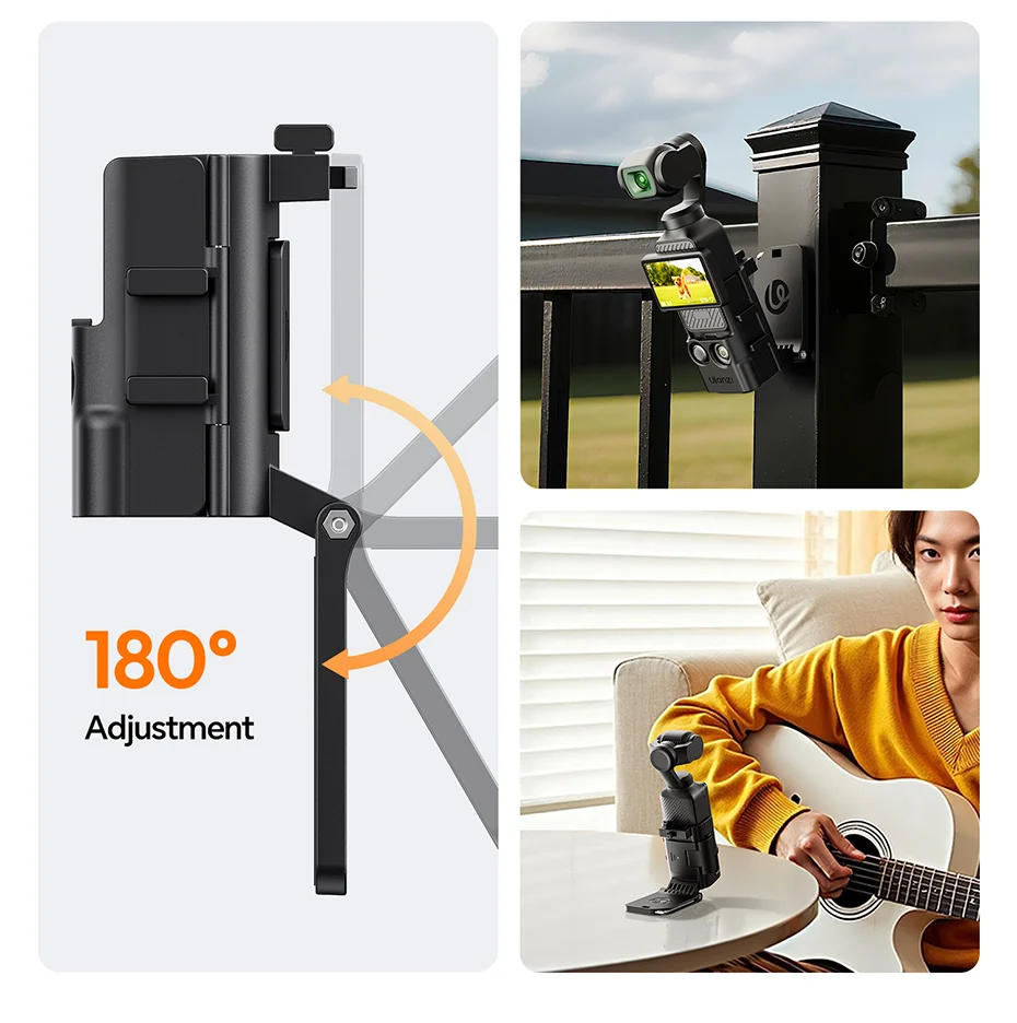 Ulanzi PK15 Pocket 3 Magnetic Mount Expansion Holder Mount for OSMO Pocket 3 Co
