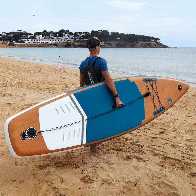 Leash Per Tavola Da Surf 10 Piedi Tusenpy - Guinzaglio Spirale Retrattile Per SUP, Kayak E Surfboard - Foto 6