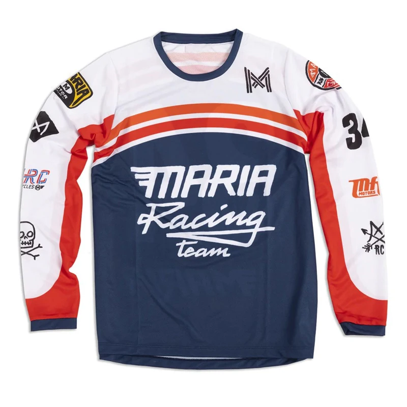 thumbnail image 1 of 23 Maria off-road Racing Team Motocross Jersey Manga Larga Downhill MTB Ciclismo Motocicleta Ciclismo Ropa BMX Camiseta Bicicleta, 1 of 4