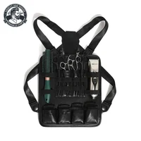Professional Barber Multifunctional Tool Kit with Shoulder Strap Chest Bag Scissors Comb Bag Salon Home Hairdressing Tools