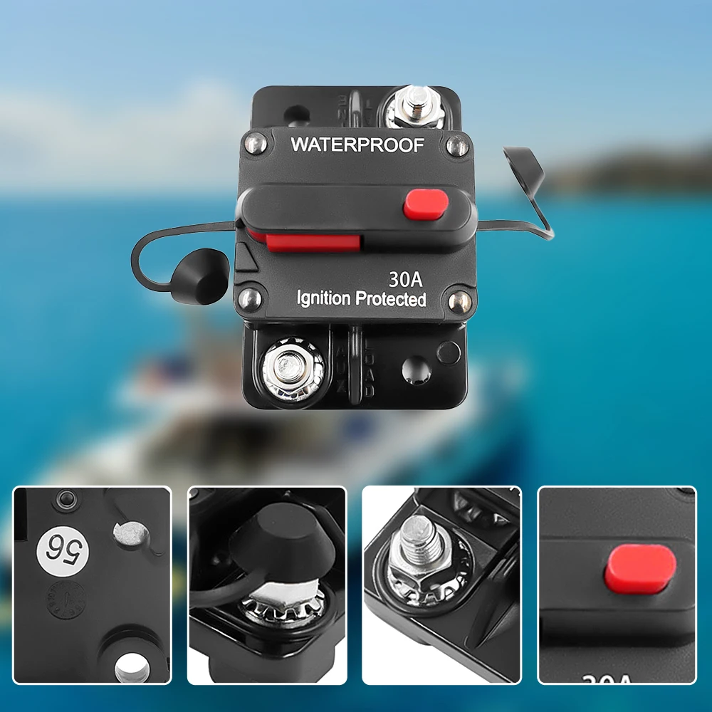 Violet - Onduleur De Fusible 12V 48V, Avec Réinitialisation Manuelle, Protection électrique Pour