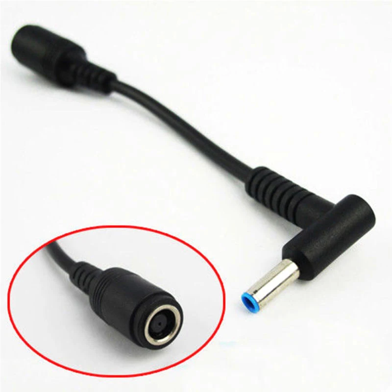 

7.4*5.0 Female To 4.5*3.0 Elbow 7.4 To 4.5 Suitable For HP Blue Tips Power Adapter Cable 13 Cm Adapter Connector Cable
