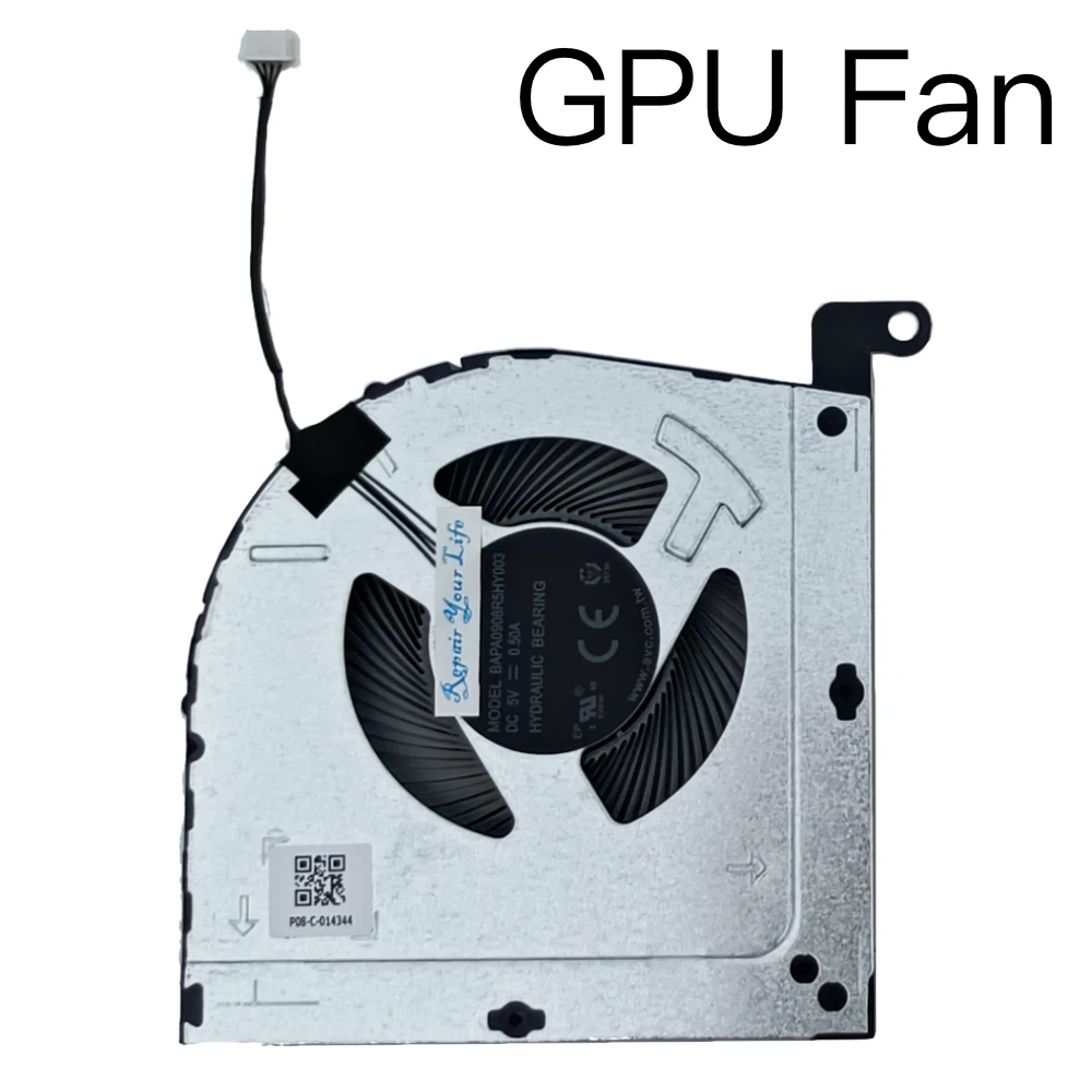 Ventilador de Refrigeração Portátil para Lenovo Cpu Gpu Cooler Radiator Loq 16irh8 82xw Loq 15irh8 82xv Geekpro G5000 Irh8 dc 5v 12v 0.5a Novo - Imagem 2