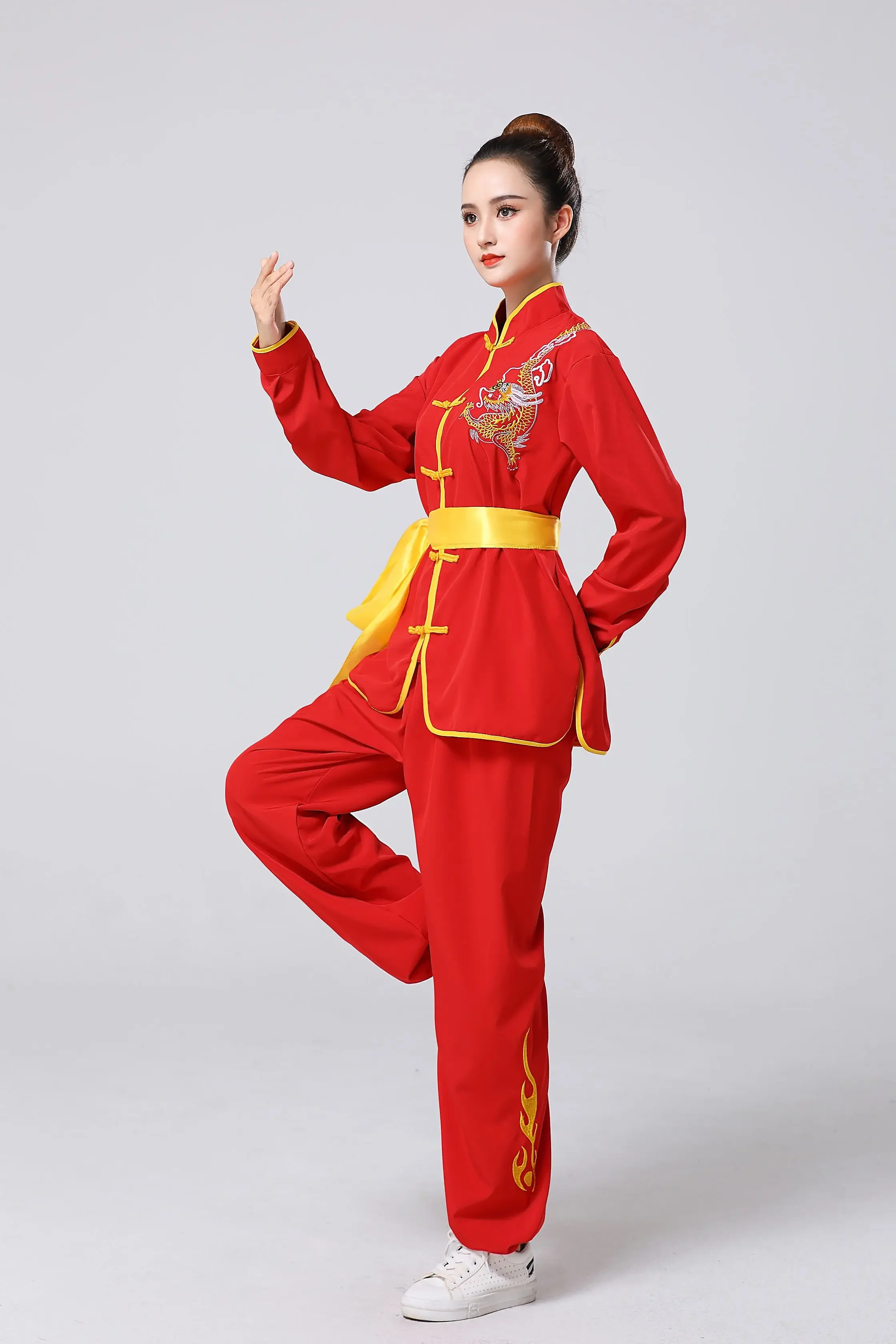 Martial Art Uniform Kung Fu Suits Tai Chi Clothing Chinese Traditional Folk Clothing Taiji Wushu Outdoor Walking Mor