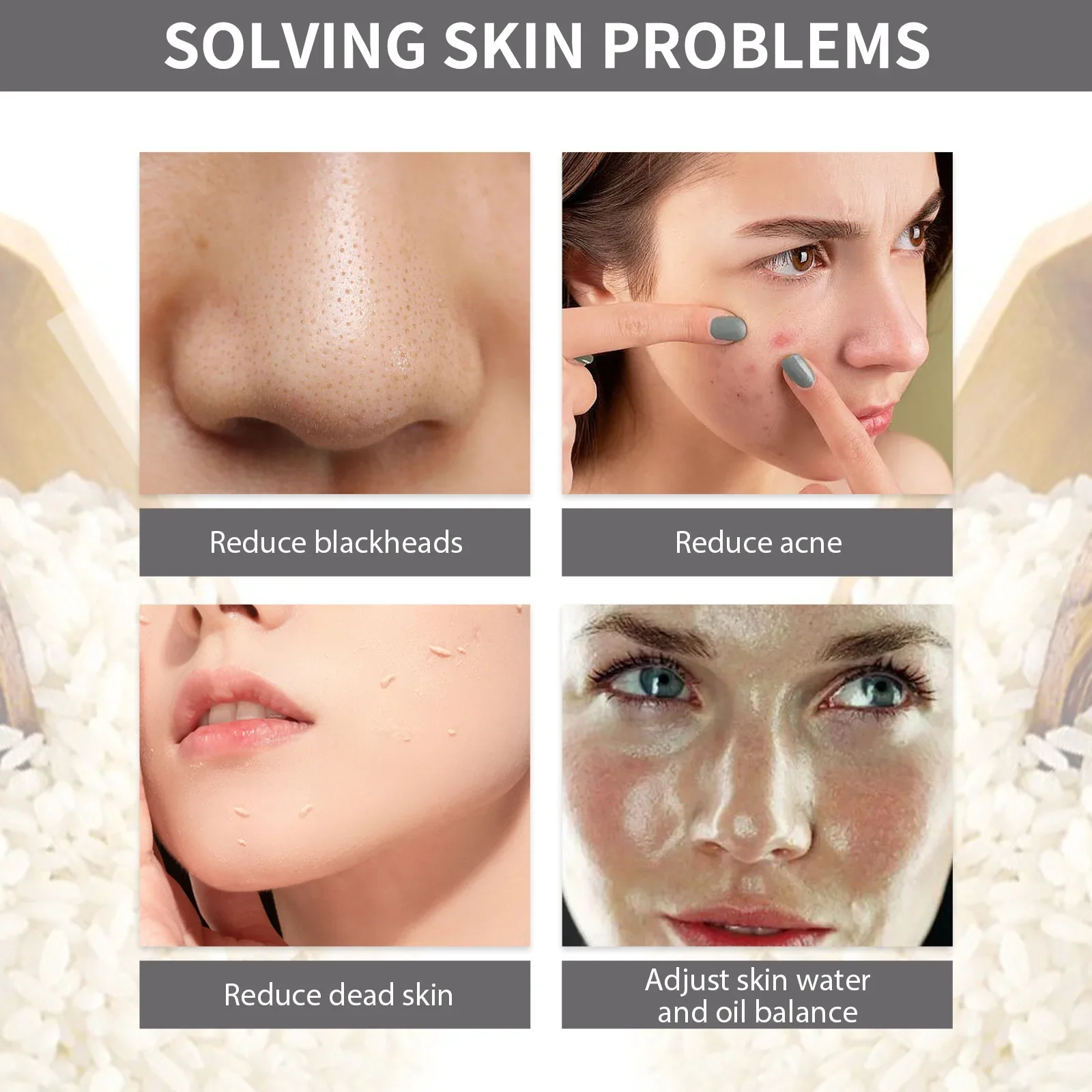 

Sdatter Facial Exfoliating Mousse Peeling Gel Face Scrub Deep Remove Cleaning All Skin Types Smooth Moisturizing Skin Exfoliator