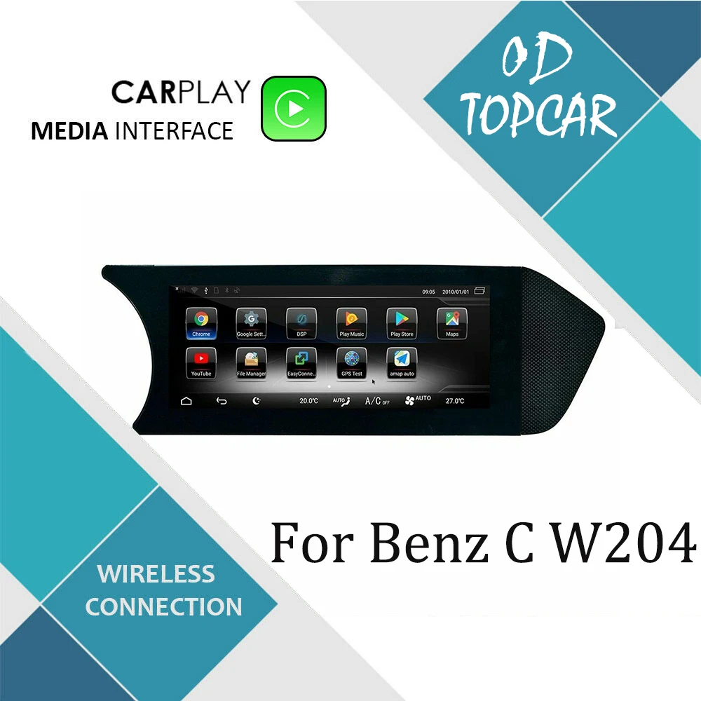 

Мультимедийная версия для DVD Carplay Android для Benz C W204