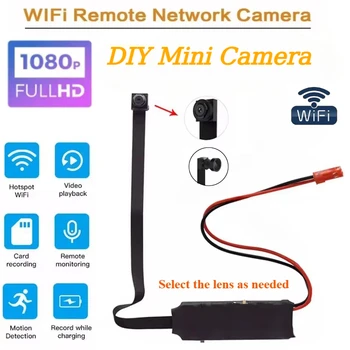 FAI DA TE WIFI IP Mini Modulo Telecamera Motion DV 1080P Mini Videocamera Videoregistratore Sicurezza Domestica Telecamere P2P Telecomando Nascosto TF