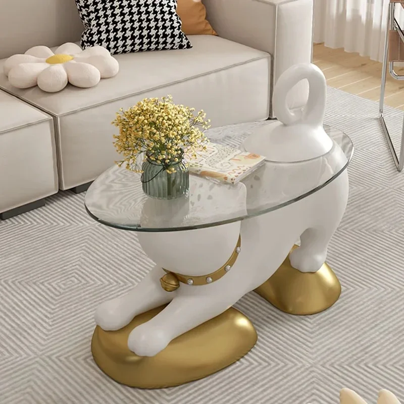 

Minimalist Modern Coffee Tables Small Cute Simple Korea Side Table Glass Aesthetic Round Table Basse De Salon Home Furniture
