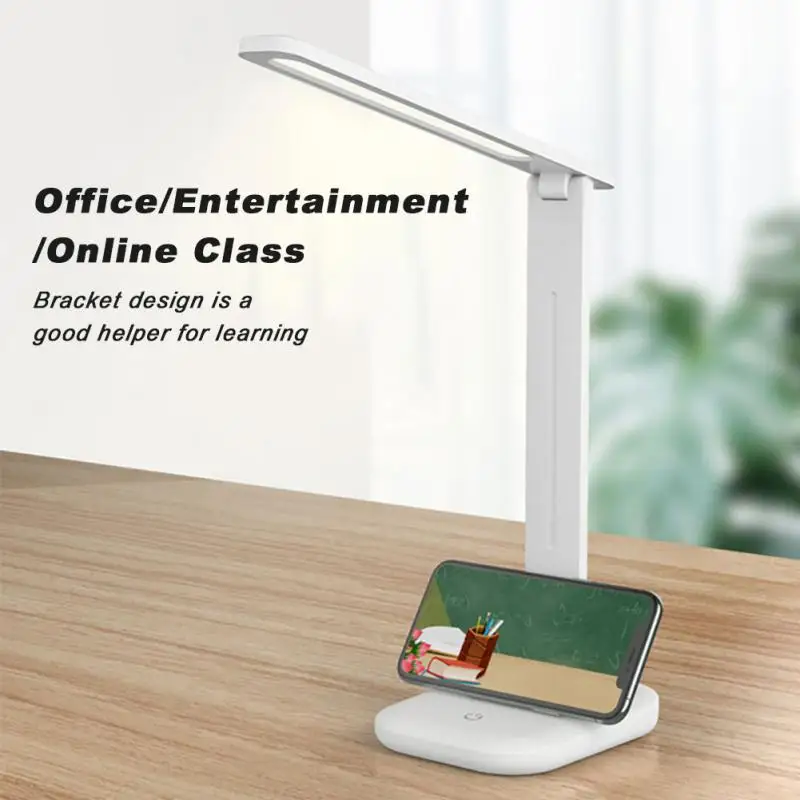 접이식 테이블 램프, USB 터치 조도 조절 야간 조명, 학생 기숙사 독서 눈 보호 침실 LED USB 충전 데스크 램프