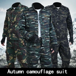 2023 New Spring And Autumn Camouflage Suits Outdoor Sports Overalls Wear-resistant Overalls Labor Insurance Set