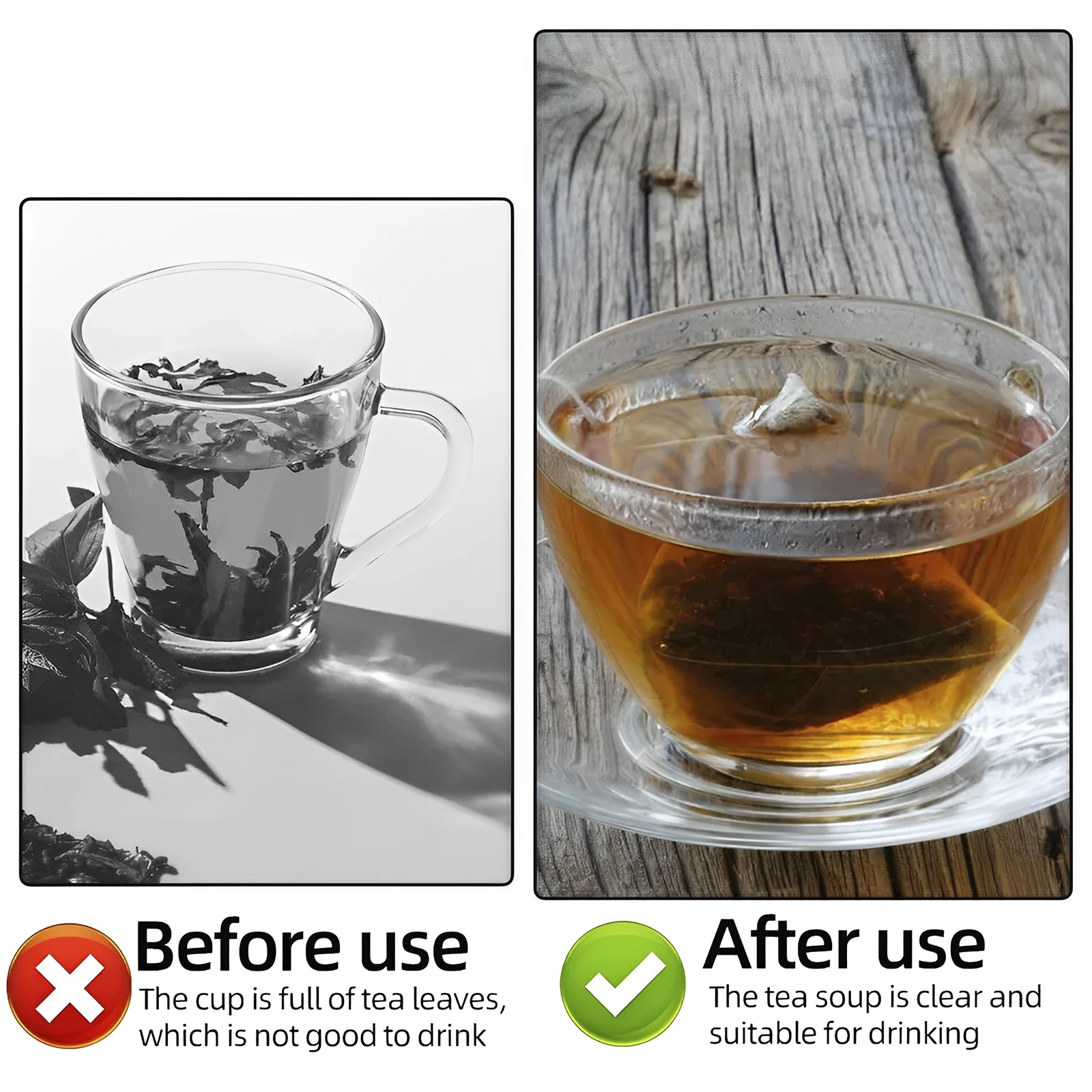 1000/100pcs Disposable Tea Bags Filter Bag