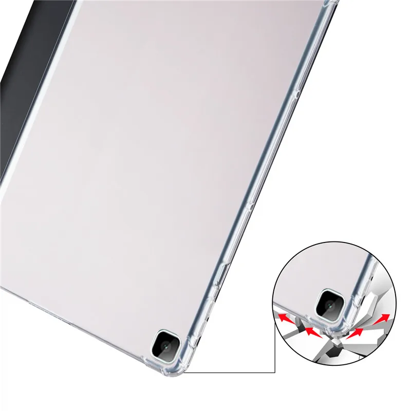 For Matepad T10S Case With Pencil Holder Tablet PU Leather Flip Shell For Huawei Matepad T10 Cover Soft TPU Back Coque + Gift_voghion.com