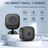 Mini caméra de sécurité 4K, Vision nocturne polychrome, moniteur WiFi haute définition, étanche, détection de mouvement, Surveillance à domicile 6