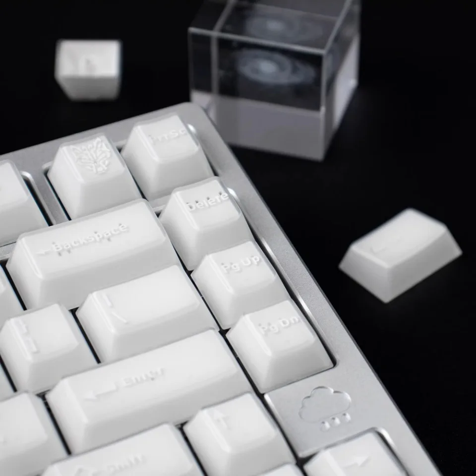 PBTFans X-RAY キーキャップ PBTfans X-RAY キーキャップ ABS カスタム白半透明キーボード