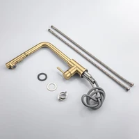 แปรงทองก๊อกน้ําห้องครัวอ่างล้างจานดึงร้อนเย็น TAP Deck Mount SUS304 สแตนเลส 360 องศาหมุนก๊อกน้ํา TAP 6