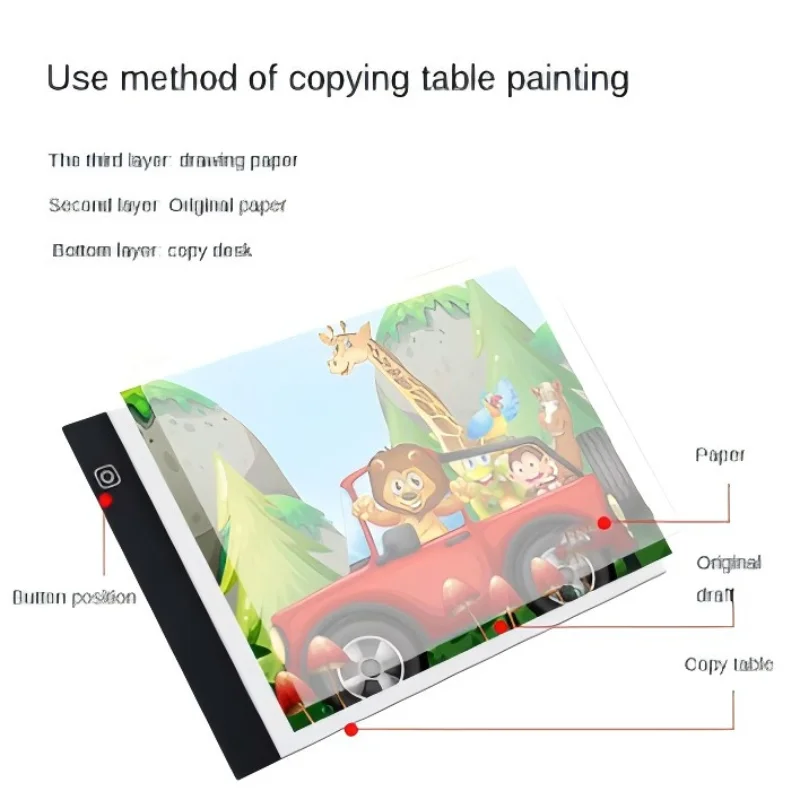 Led drawing pad A3/A4/A5 3-Level Dimming Led Drawing Copy Pad Board Children's Toy Painting Educational Kids Grow Creative Gifts For Children