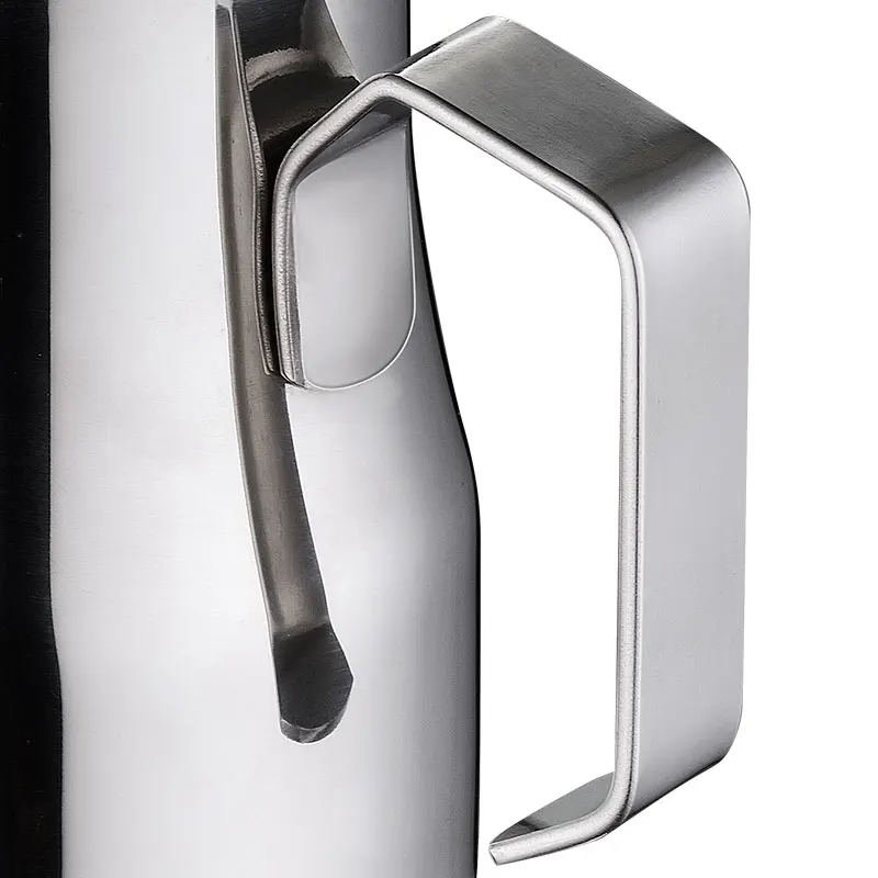 Stainless Steel Milk Frothing Jug Long Rounded Spout Latte Art Jug Milk Pitcher Frother Professional Barista Steaming milk frother jug milk frothing jug