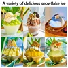 120KG/24H Ice Maker Snow Shaver Machine 750W Snowflake Ice Shaving Device Commercial Korea Bingsu Snowflake Machine Air Cooling 3