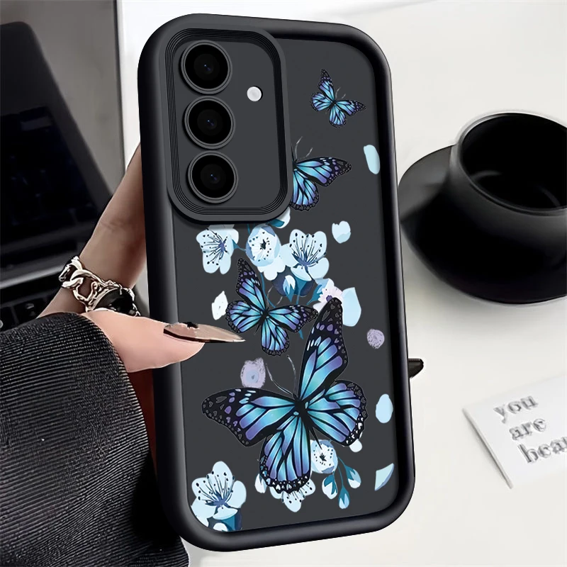 Blue Butterfly TPU Phone Case - Elegant and Durable Protective Cover