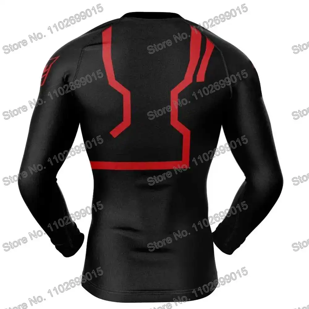 Yusei Fudo Diving T-Shirt Tight Long Sleeve Rash Guard BJJ MMA Swimwear Men Surf Clothing Beach Floatsuit Women GYM Tops Sports