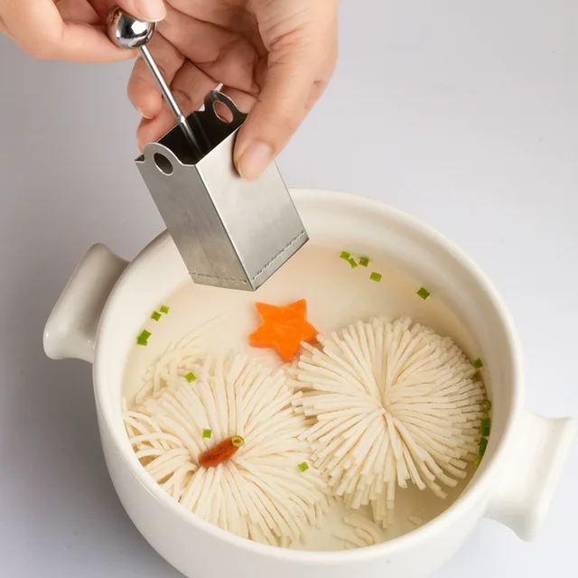 1set Tofu Cutter Tofu Flower and Shred Cutter Mold 304 Stainless Steel Simple and Quick Preparation Kitchen Presentation