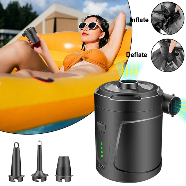 2023 pompa ad aria Wireless 5000mAh alimentatore integrato USB materasso  gonfiabile a vuoto rapido pompa automatica per piscina gonfiabile per il  campeggio - AliExpress