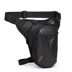Waterproof Motorcycle Rider Leg Bag - Versatile Waist & Crossbody Pack (Black)