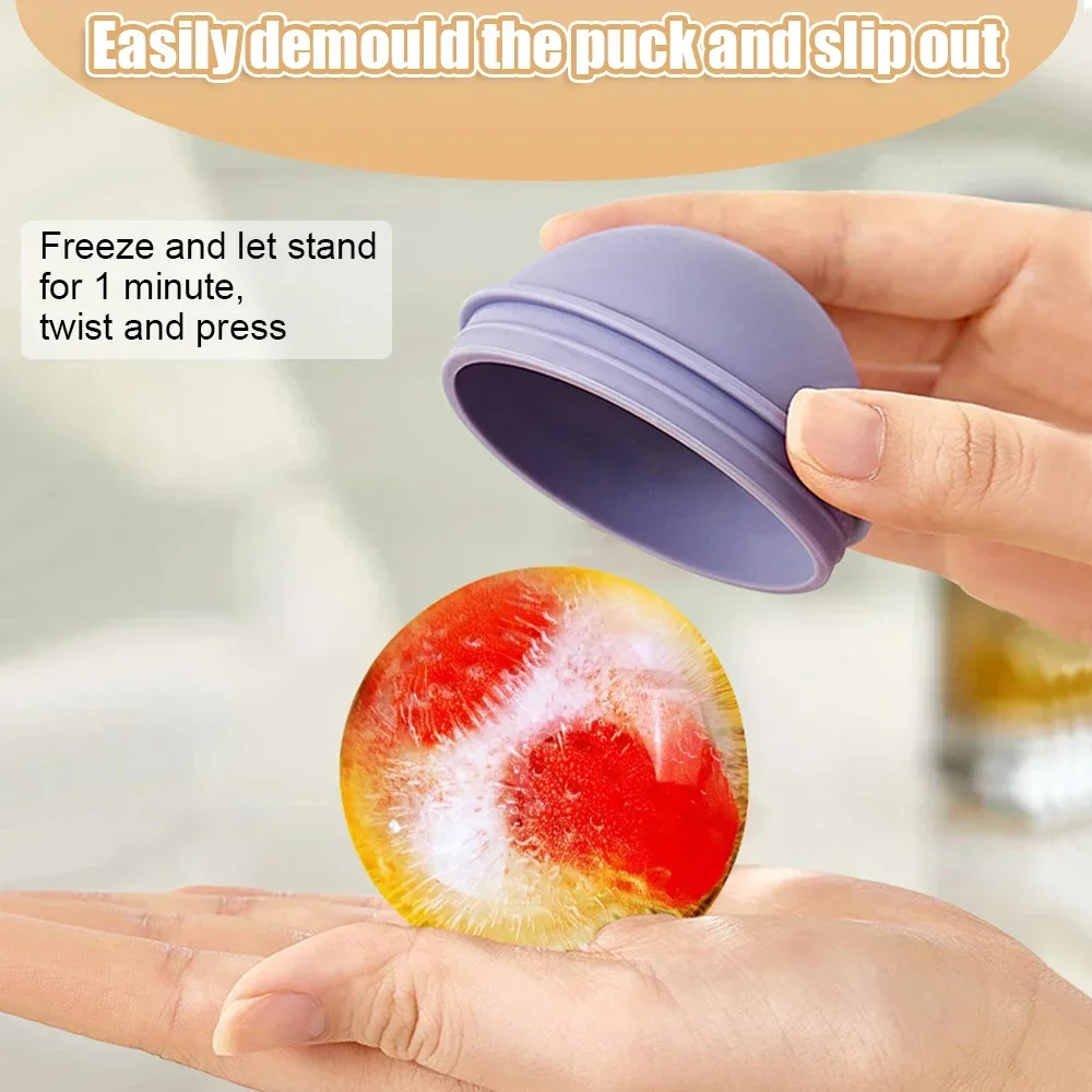 1pc Frozen Ice Ball Mold Whiskey Macaron Ice Cube Mold for Homemade Large In Kitchen Silicone Tray Kitchen Accessories