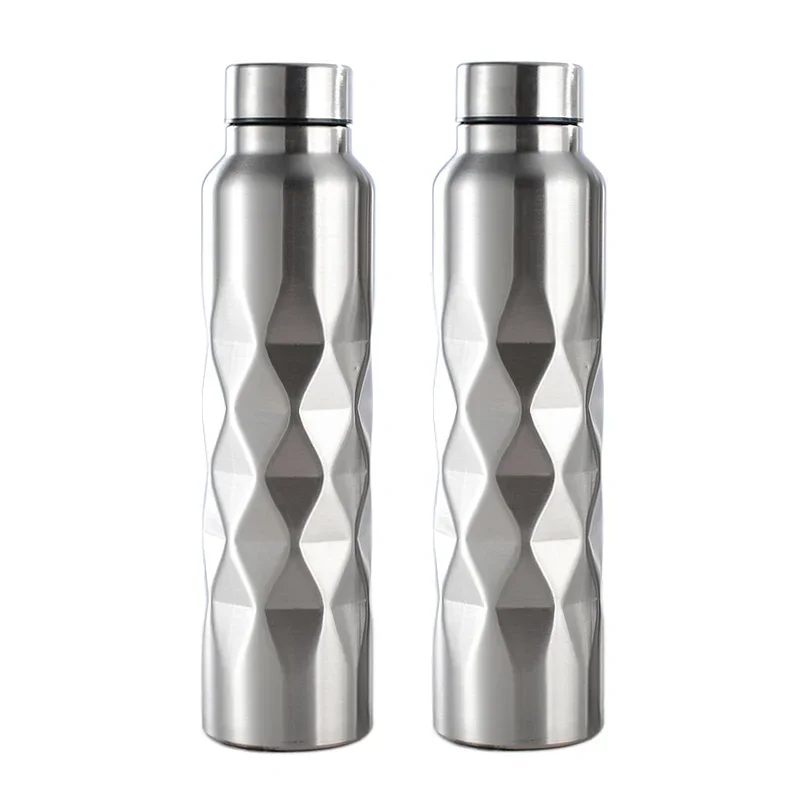 

1000ml Water Bottles Single Wall Stainless Steel Gym Outdoor Creative Portable Beer Drink Bottle