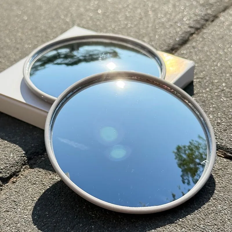 Portable Round Selfie Mirror for Photography and Travel