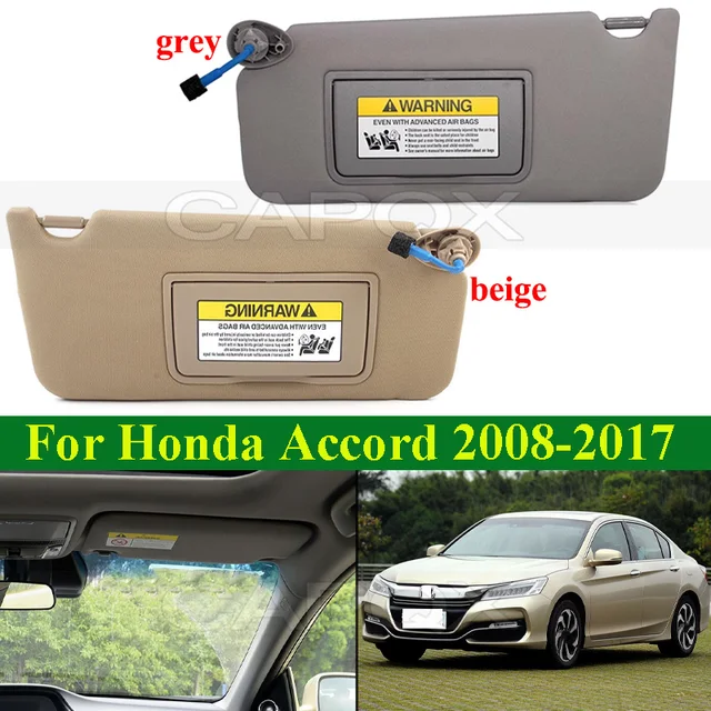 Left Driver Side Sun Visor In Beige – Fits 2008-2012 Honda Accord