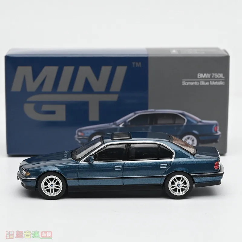 미니 GT 1:64 BMW 750IL 3D 시뮬레이션 합금 자동차 모델, 소년용 휴일 선물 장난감, 성인용 컬렉션 장식품.