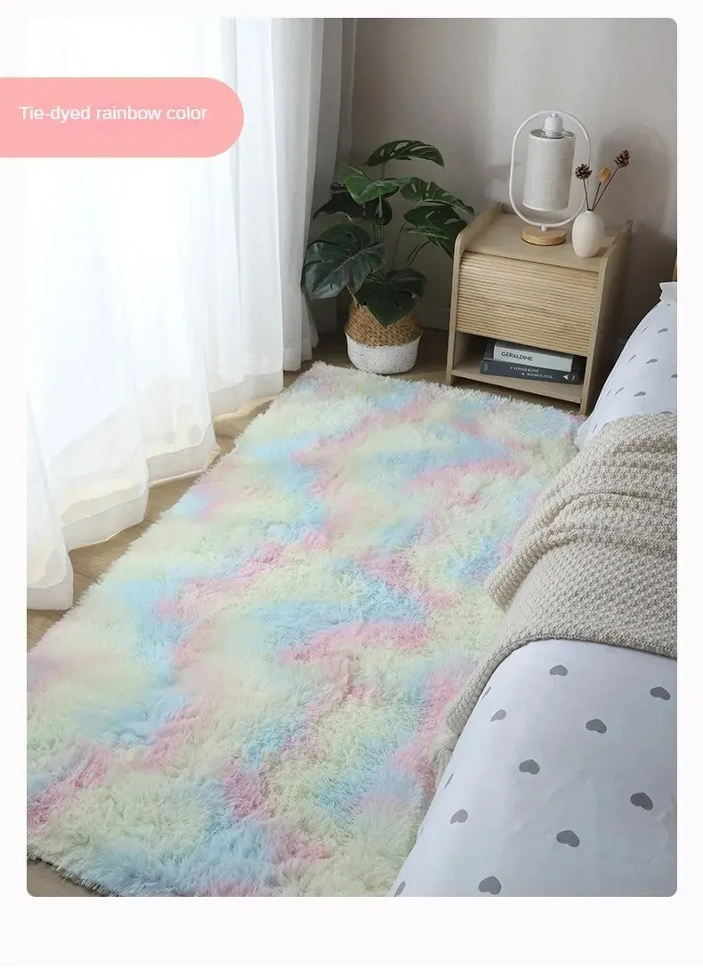Floor Mat Shaggy Rugs 40*60CM Carpet Bedroom Bed Blanket Home Nordic Ins Living Room Girl Room Plush Blanket Floor Mat