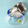Miniso Disney Mickey Thermal Lunch Boxes Cute Kawaii Minnie With Lid Tableware Cartoon Printing Elsa Portable Food Box For Lunch 3