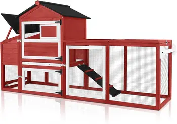 Outdoor Chicken Coop with Wheels 1