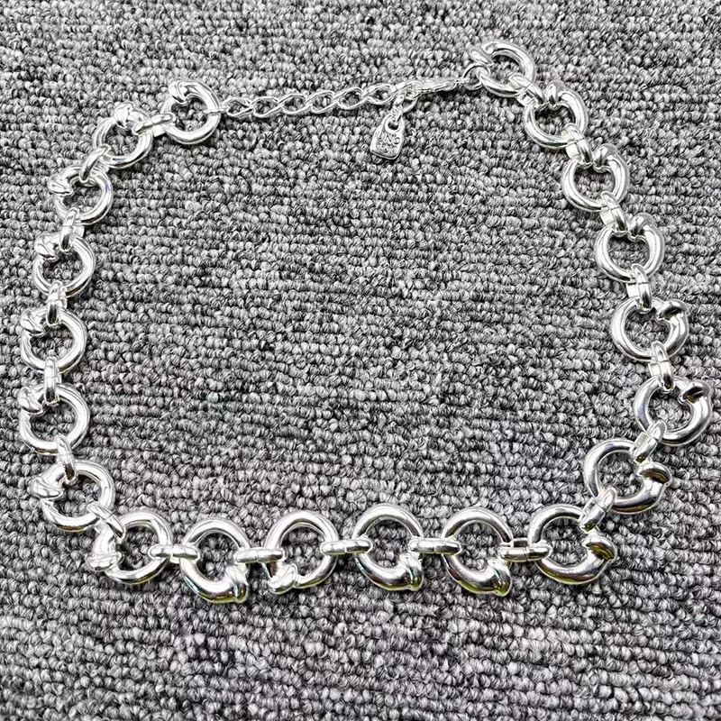 

2022 UNOde50 New Design Delicate Fashion Electroplated 925 Silver Necklace Gold Holiday Jewelry Gift