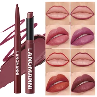 Integrated waterproof lipliner+lipstick lipstick lipstick set,no smudge,no fade,no cup,durable,easy to create a perfect makeup! 2