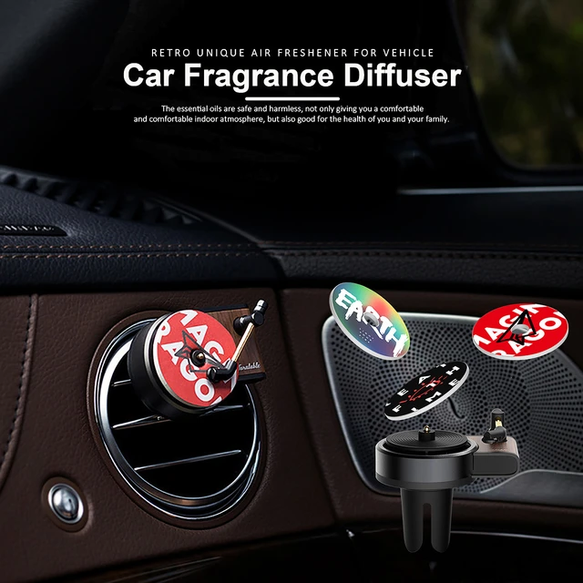 Car aromatherapy diffuser solar retro player car accessories