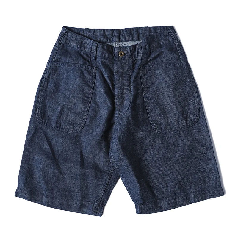 Bronson USN Deck Dungarees Shorts 1940s Style Pants 10oz Selvedge Denim Rinsed