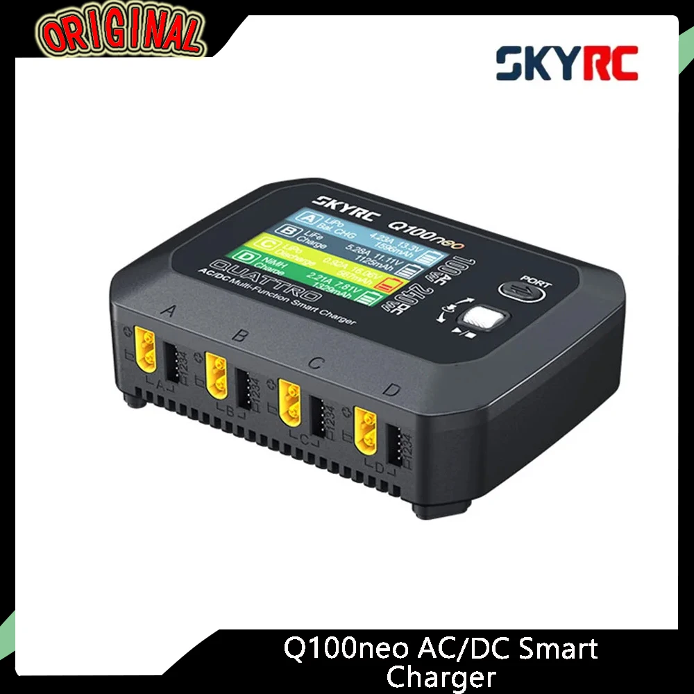 SkyRC Q100neo Chargeur 4 canaux 600mA équilibrage pour drones RC