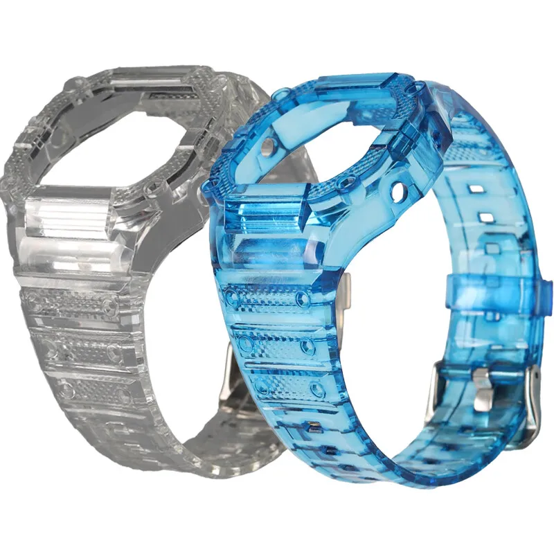 Bracelet de montre en résine + étui pour Casio DW-5600