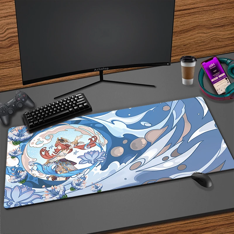 

Игровые коврики для мыши Genshin Impact, коврики для мыши, офисные настольные коврики, милый большой коврик для мыши с аниме, аксессуары, коврики для мыши для компьютера