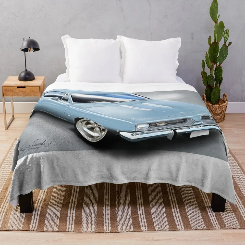 

1968 Valiant Barracuda Throw Blanket Summer Flannels Weighted Blankets