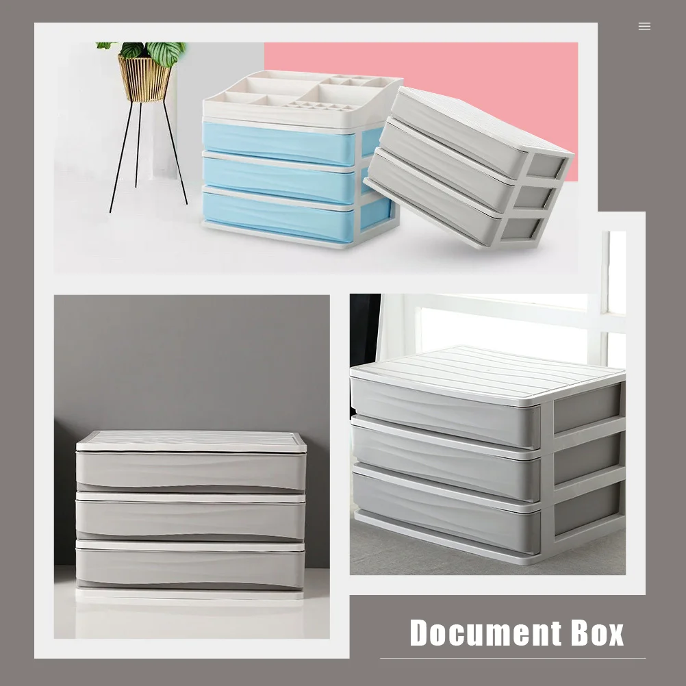 사무실 데스크탑 보관 정리함 캐비닛 문서 스탠드, 북유럽 거치대 파일, 플라스틱 문구 잡화 서랍