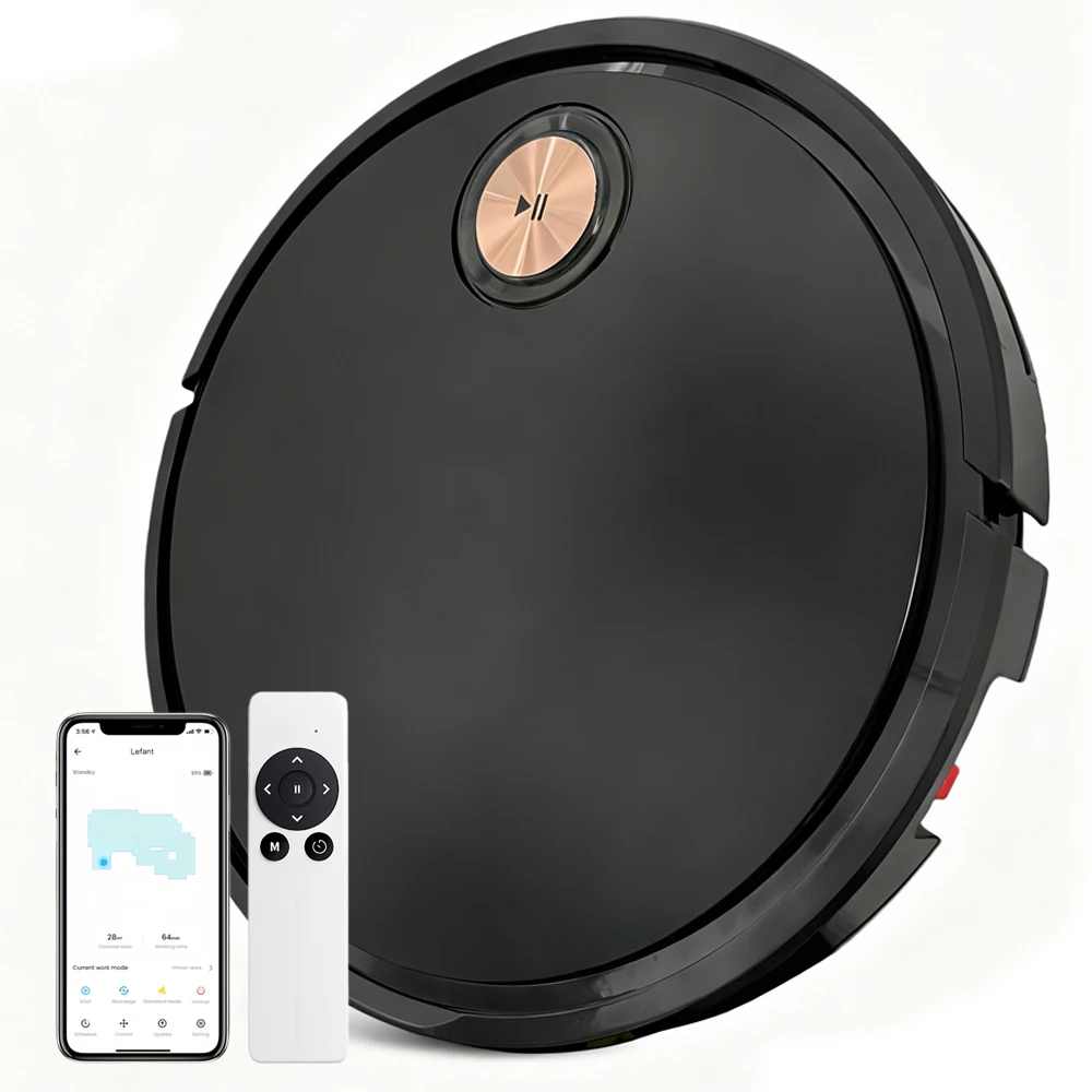 Robot Vacuum and Mop Combo, 2 in 1 Robotic Vacuum Cleaner with ，App/Remote, Strong Suction, Slim, Ideal for Hard Floor, Pet Hair