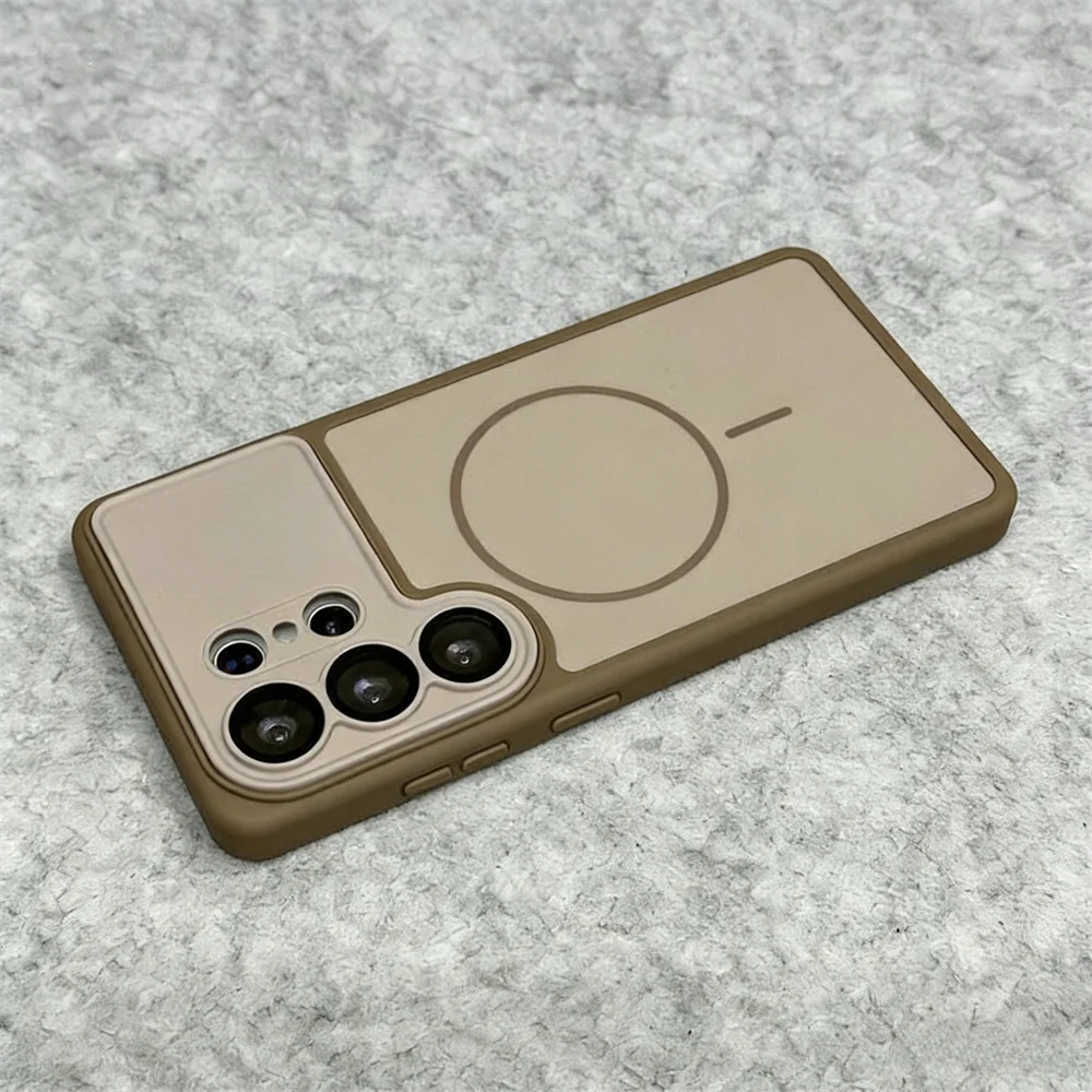 Enhanced Magnetic Glass Lens Protection Case with Large Window & Wireless Charging for Ultimate Shockproof Defense