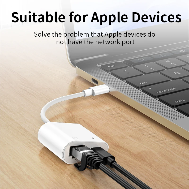 USB C를 RJ45 Lan 어댑터에 연결 해제 TV 박스 PC 노트북 전화 연결 이더넷 용 유형 C 충전이있는 100Mbps 네트워크 카드 허브